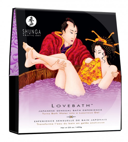 Соль для ванны Lovebath Sensual lotus, превращающая воду в гель - 650 гр. - Shunga - купить с доставкой в Камышине