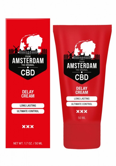 Крем-пролонгатор CBD from Amsterdam Delay Cream - 50 мл. - Shots Media BV - купить с доставкой в Камышине