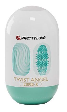 Бирюзовый мастурбатор-яйцо Twist Angel - Baile - в Камышине купить с доставкой