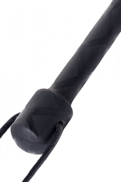 Чёрный стек с совой на кожаном наконечнике - 24 см. - ToyFa - купить с доставкой в Камышине