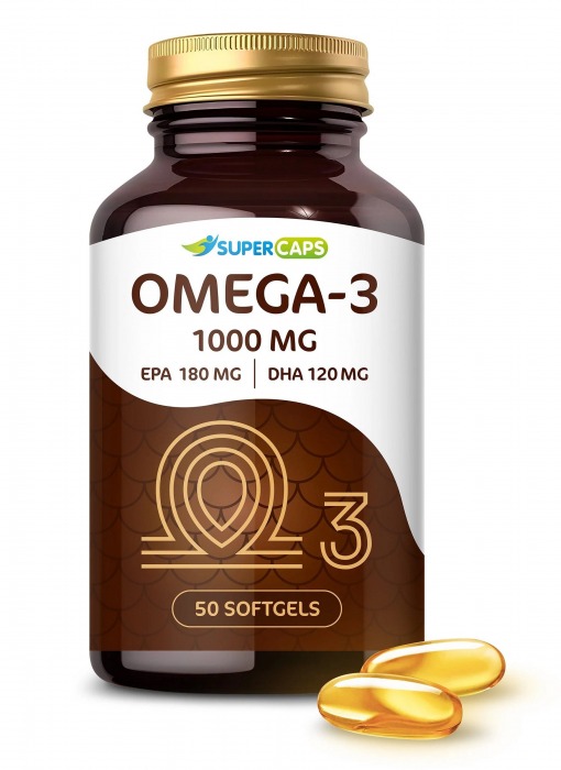 Пищевая добавка SuperCaps OMEGA-3 - 50 капсул (1000 мг) - SuperCaps - купить с доставкой в Камышине