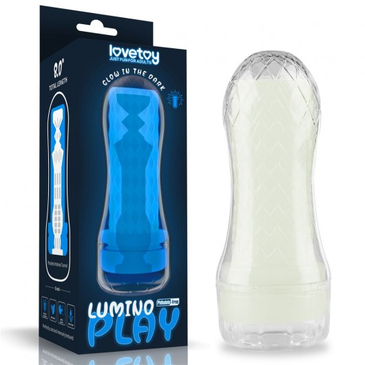 Светящийся в темноте мастурбатор Lumino Play Masturbator Pocketed - Lovetoy - в Камышине купить с доставкой