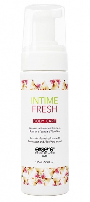 Органическая интимная очищающая пенка Intime Fresh - 150 мл. - Exsens - купить с доставкой в Камышине