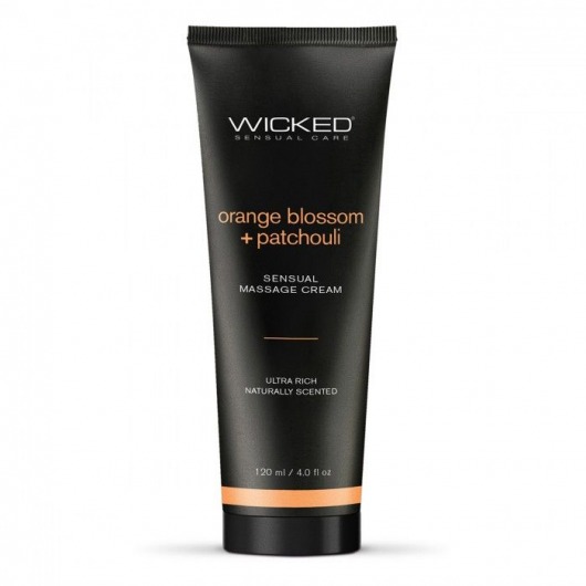 Массажный легкий крем WICKED Orange Blossom plus Patchouli - 120 мл. - Wicked - купить с доставкой в Камышине