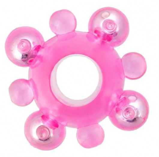 Эрекционное кольцо c бусинками - Toyfa Basic - в Камышине купить с доставкой