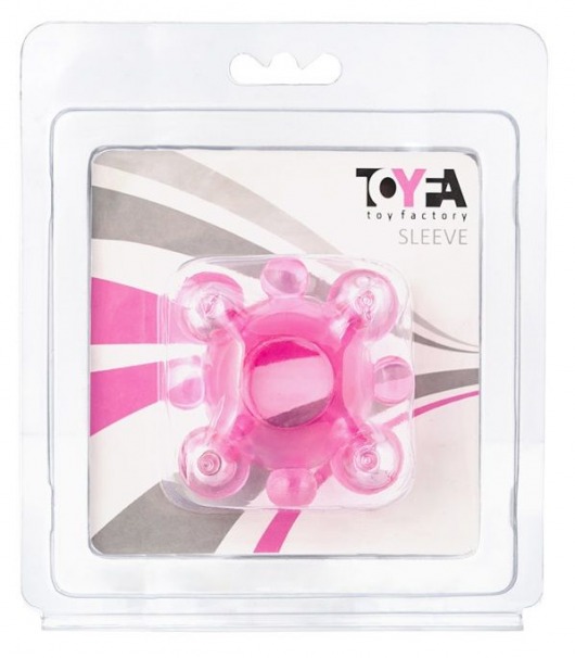 Эрекционное кольцо c бусинками - Toyfa Basic - в Камышине купить с доставкой