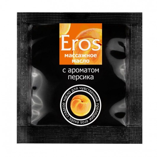 Саше массажного масла Eros exotic с ароматом персика - 4 гр. - Биоритм - купить с доставкой в Камышине