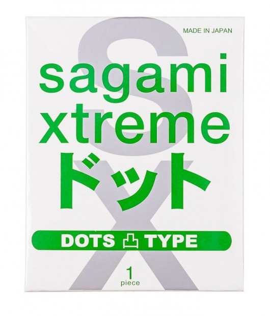 Презерватив Sagami Xtreme Type-E с точками - 1 шт. - Sagami - купить с доставкой в Камышине