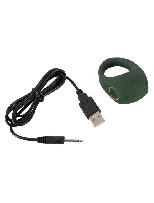 Зеленое эрекционное виброкольцо Luxurious Vibro Cock Ring - Orion - в Камышине купить с доставкой