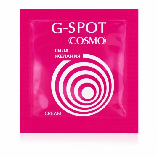 Стимулирующий интимный крем для женщин Cosmo G-spot - 2 гр. - Биоритм - купить с доставкой в Камышине