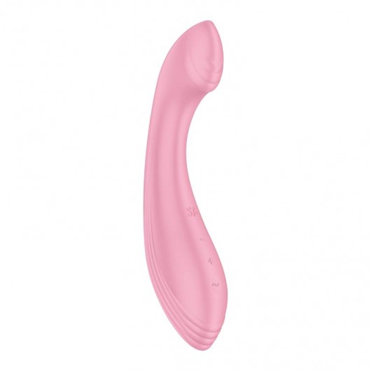 Розовый вибромассажер G-Force - 19 см. - Satisfyer