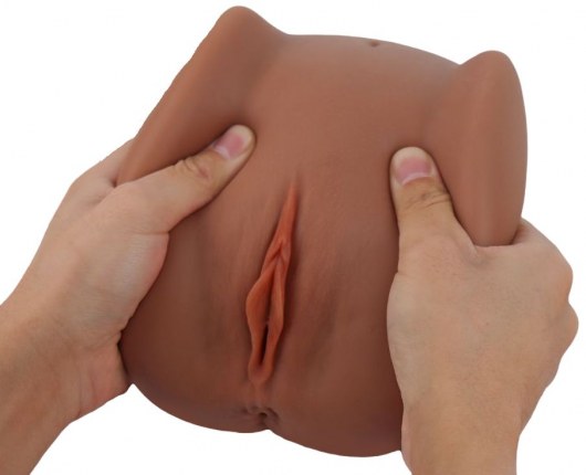 Мастурбатор Black Beauty - вагина и анус - S-HANDE - в Камышине купить с доставкой