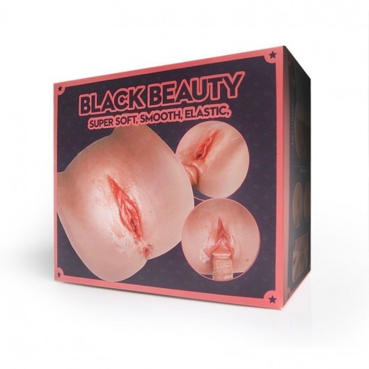 Мастурбатор Black Beauty - вагина и анус - S-HANDE - в Камышине купить с доставкой