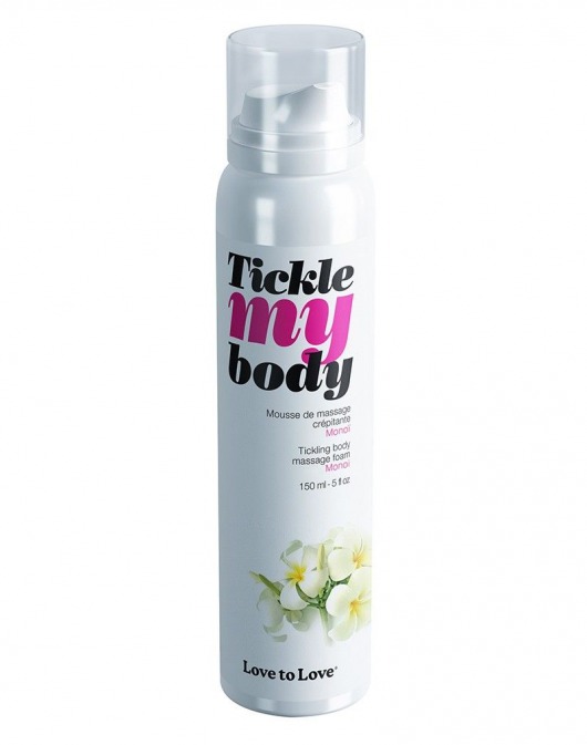 Массажная хрустящая пенка Tickle My Body Monoi с ароматом моной - 150 мл. - Love to Love - купить с доставкой в Камышине