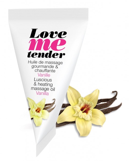 Съедобное согревающее массажное масло Love Me Tender Vanilla с ароматом ванили - 10 мл. - Love to Love - купить с доставкой в Камышине