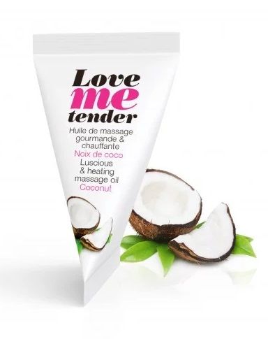 Съедобное согревающее массажное масло Love Me Tender Cocos с ароматом кокоса - 10 мл. - Love to Love - купить с доставкой в Камышине