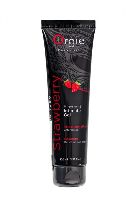 Интимный гель на водной основе Lube Tube Strawberry с клубничным вкусом - 100 мл. - ORGIE - купить с доставкой в Камышине