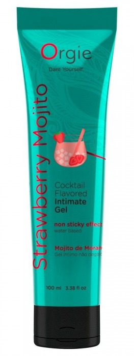 Съедобный интимный гель Orgie Lube Tube Cocktail Strawberry Mojito - 100 мл. - ORGIE - купить с доставкой в Камышине