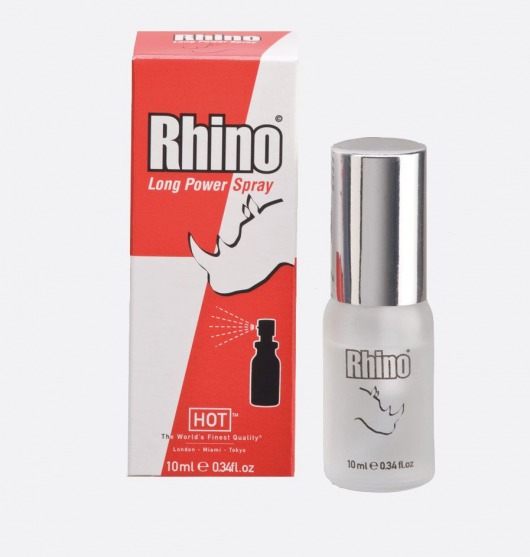 Пролонгирующий спрей для мужчин Rhino - 10 мл. - HOT - купить с доставкой в Камышине