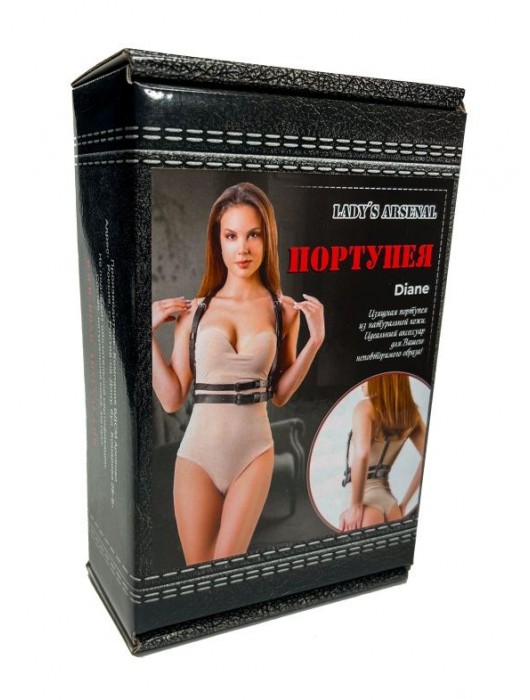 Изящная портупея из натуральной кожи Diane - БДСМ Арсенал - купить с доставкой в Камышине