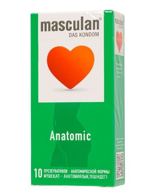 Презервативы анатомической формы Masculan Anatomic - 10 шт. - Masculan - купить с доставкой в Камышине