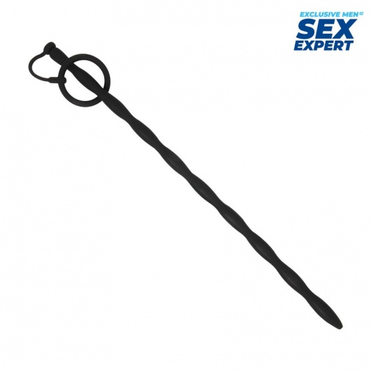 Черный стимулятор уретры Sex Expert - Sex Expert - купить с доставкой в Камышине