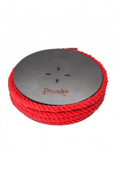 Красная веревка для шибари на катушке - 10 м. - Pecado - купить с доставкой в Камышине