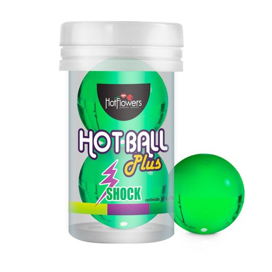 Лубрикант на силиконовой основе Hot Ball Plus с покалывающим эффектом (2 шарика по 3 гр.) - HotFlowers - купить с доставкой в Камышине