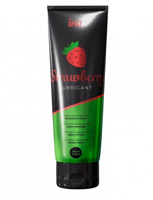 Смазка на водной основе с ароматом клубники Strawberry Lubricant - 100 мл. - INTT - купить с доставкой в Камышине