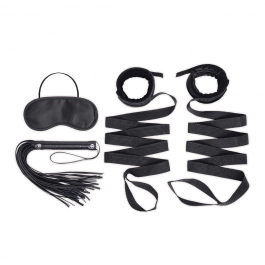 Эротический набор 4PC Bondage Bed Strap   Flogger Kit - Lux Fetish - купить с доставкой в Камышине