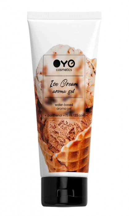 Лубрикант на водной основе OYO Aroma Gel Ice Cream с ароматом пломбира - 75 мл. - OYO - купить с доставкой в Камышине