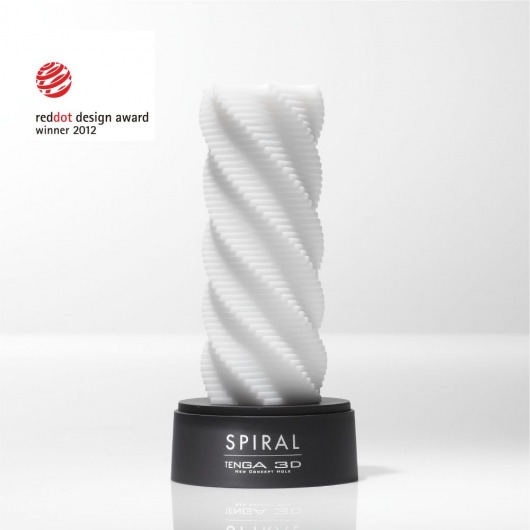 Белый 3D мастурбатор SPIRAL - Tenga - в Камышине купить с доставкой