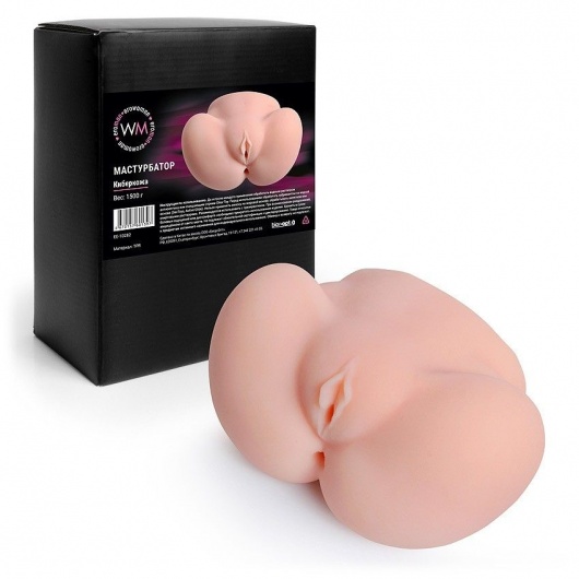 Реалистичный мастурбатор с двумя функциональными отверстиями - Erowoman-Eroman - в Камышине купить с доставкой