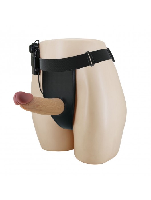 Полый вибрострапон на регулируемых трусиках Draven - 17,5 см. - Baile - купить с доставкой в Камышине