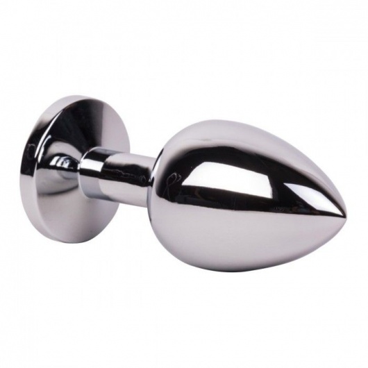 Большой стальной плаг с розовым кристаллом Pink Bubble Gum - 9,5 см. - Erotic Fantasy - купить с доставкой в Камышине