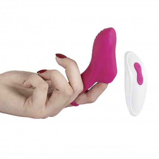 Бордовая вибронасадка на палец Pluto - HOT planet