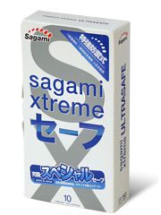 Презервативы Sagami Xtreme Ultrasafe с двойным количеством смазки - 10 шт. - Sagami - купить с доставкой в Камышине