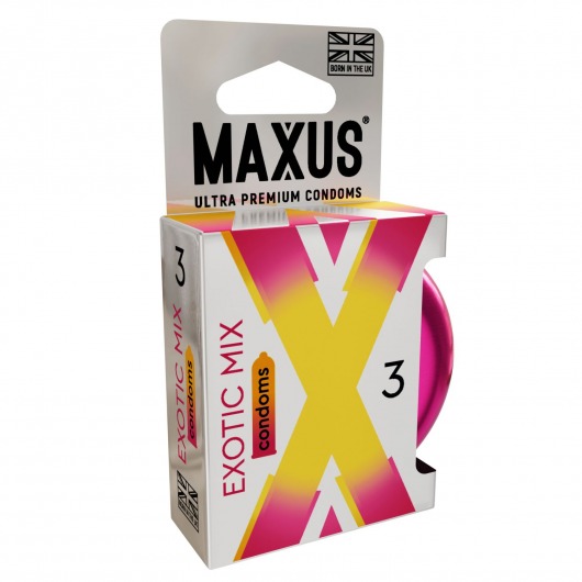 Ароматизированные презервативы Maxus Exotic Mix - 3 шт. - Maxus - купить с доставкой в Камышине