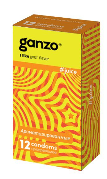 Ароматизированные презервативы Ganzo Juice - 12 шт. - Ganzo - купить с доставкой в Камышине