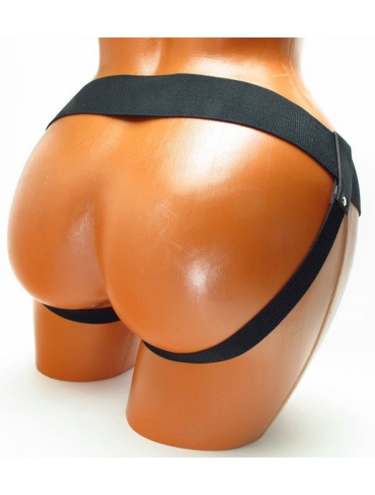 Трусики для страпона коричневого цвета - БДСМ Арсенал - купить с доставкой в Камышине