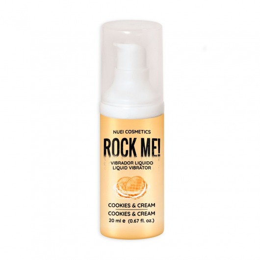 Жидкий вибратор Nuei Rock Me! с ароматом печенья и сливок - 20 мл. - Nuei cosmetics - купить с доставкой в Камышине