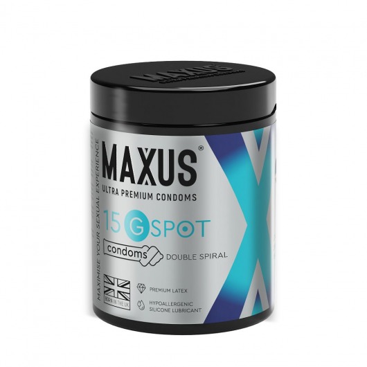 Гладкие презервативы Maxus G spot с двойной спиралью - 15 шт. - Maxus - купить с доставкой в Камышине