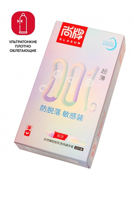 Ультратонкие облегающие презервативы Elasun Slim Fit - 10 шт. - Elasun - купить с доставкой в Камышине