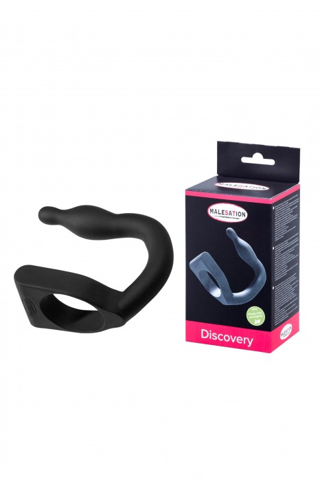 Эрекционное кольцо с вибровтулкой Discovery - MALESATION - в Камышине купить с доставкой