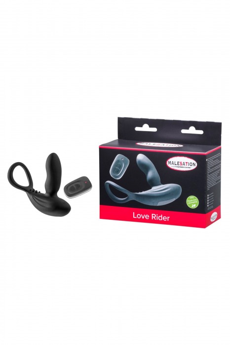 Стимулятор простаты с эрекционным кольцом Love Rider - MALESATION - в Камышине купить с доставкой