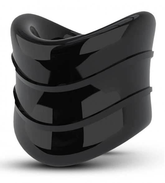 Черное эрекционное кольцо на мошонку Beef Ball Stretcher Snug X Long - Blush Novelties - в Камышине купить с доставкой