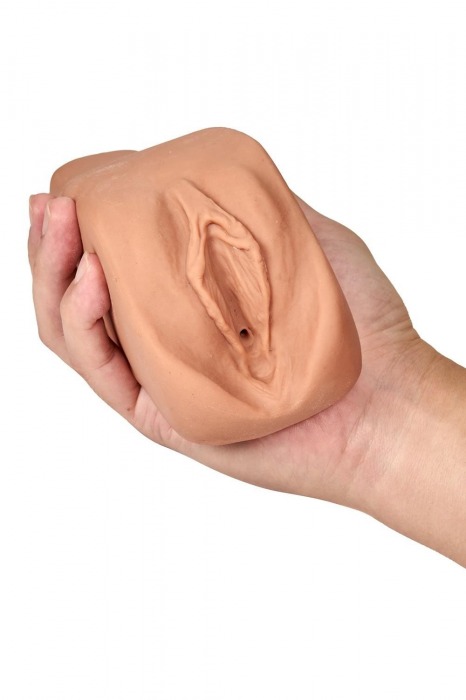 Маструбатор-вагина с вибрацией Soft   Wet Renata Realistic Tan Masturbator - Blush Novelties - в Камышине купить с доставкой