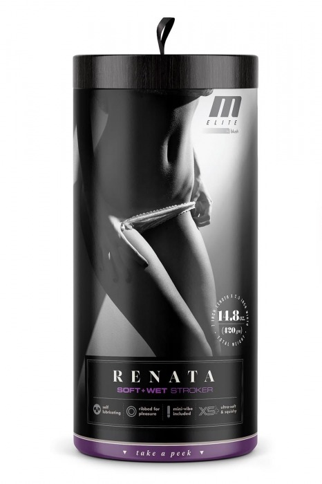 Маструбатор-вагина с вибрацией Soft   Wet Renata Realistic Tan Masturbator - Blush Novelties - в Камышине купить с доставкой