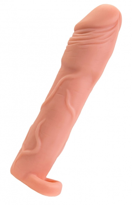 Телесная удлиняющая насадка с подхватом - 19 см. - ToyFa - в Камышине купить с доставкой