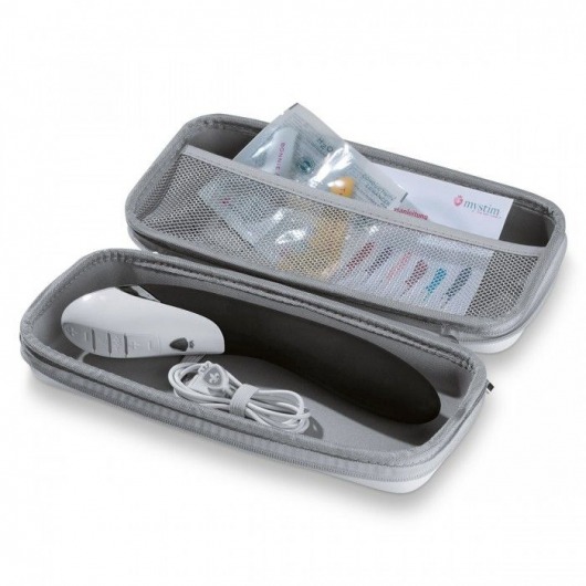 Вибратор с электростимуляцией Sizzling Simon Black Edition - 27 см. - MyStim - купить с доставкой в Камышине